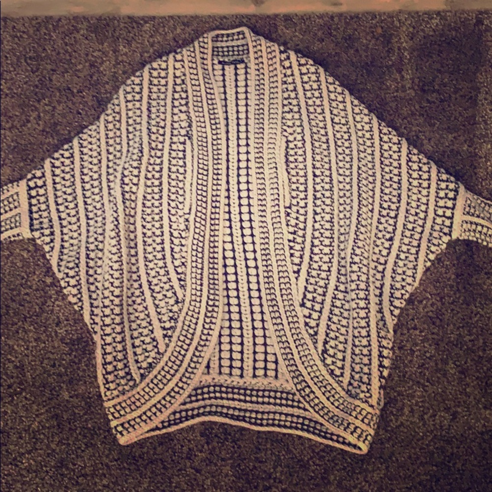Oversized slouchy cardigan.